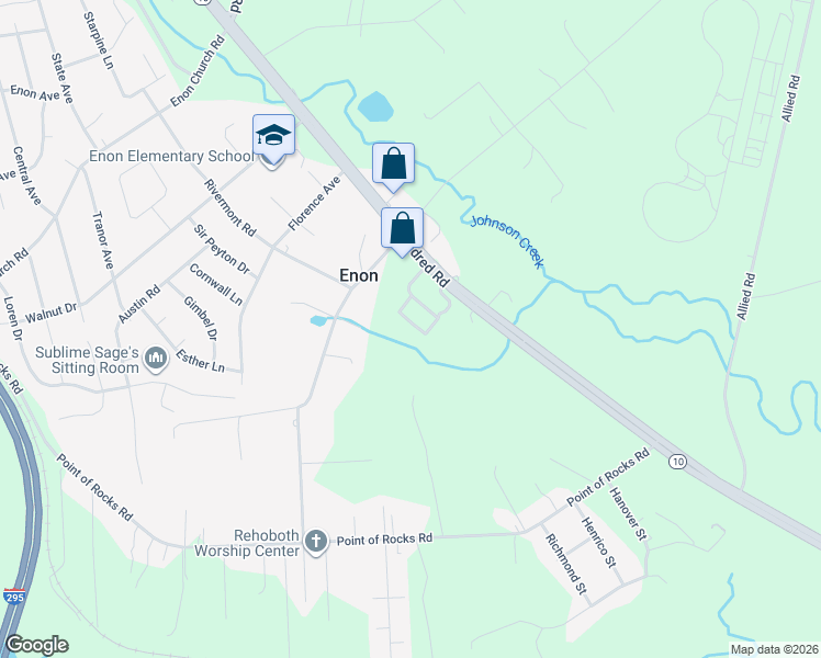 map of restaurants, bars, coffee shops, grocery stores, and more near 2328 Golden Garden Circle in Chester