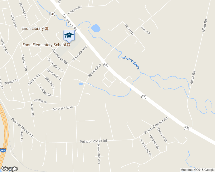 map of restaurants, bars, coffee shops, grocery stores, and more near 2327 Golden Garden Circle in Chester