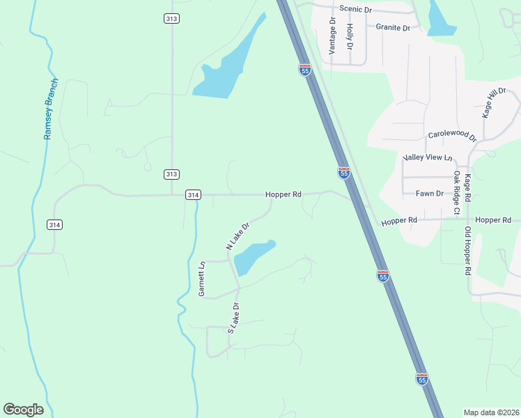 map of restaurants, bars, coffee shops, grocery stores, and more near 72 North Lake Drive in Cape Girardeau