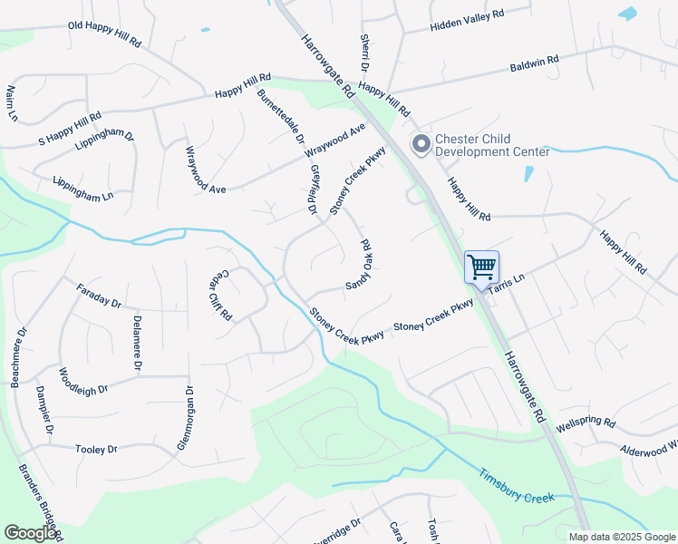map of restaurants, bars, coffee shops, grocery stores, and more near 13816 Laurel Spring Road in Chester