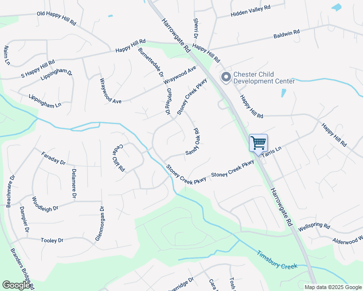 map of restaurants, bars, coffee shops, grocery stores, and more near 13816 Laurel Spring Road in Chester
