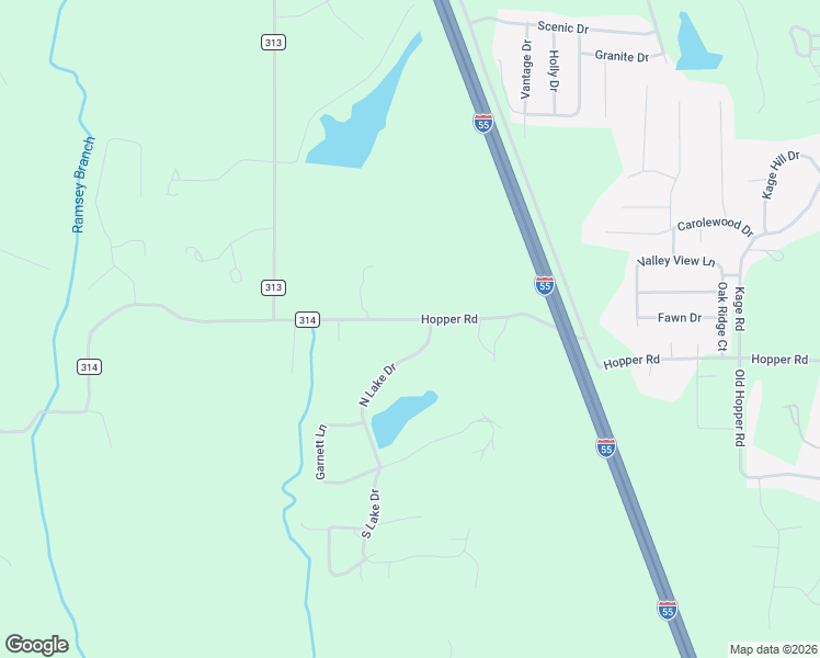 map of restaurants, bars, coffee shops, grocery stores, and more near 72 North Lake Drive in Cape Girardeau