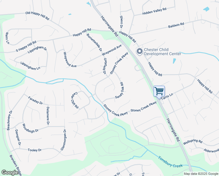 map of restaurants, bars, coffee shops, grocery stores, and more near 4609 Laurel Spring Court in Chester