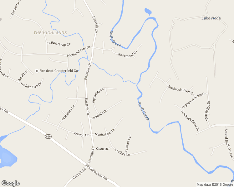 map of restaurants, bars, coffee shops, grocery stores, and more near 12307 Wynnstay Lane in Chesterfield