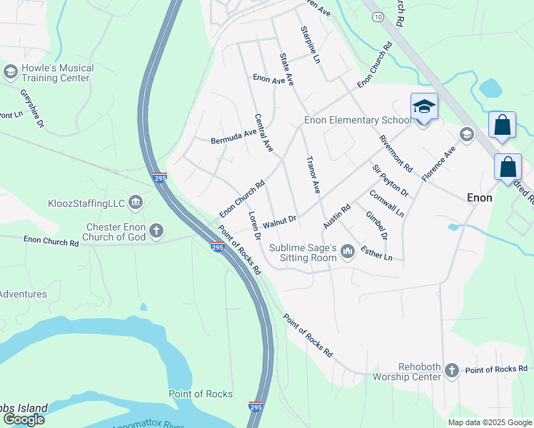 map of restaurants, bars, coffee shops, grocery stores, and more near 14612 Jefferson Avenue in Chester