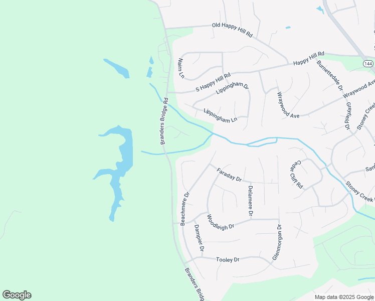 map of restaurants, bars, coffee shops, grocery stores, and more near 5100 Beachmere Court in Chester