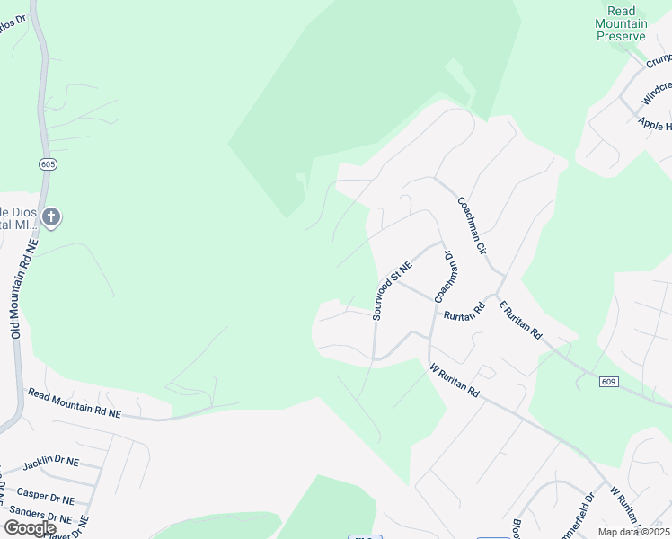 map of restaurants, bars, coffee shops, grocery stores, and more near 2444 Coachman Drive in Roanoke