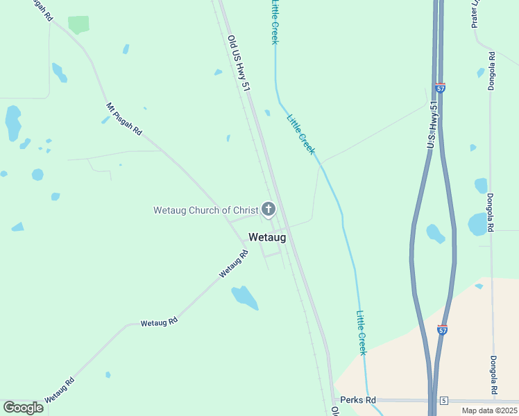 map of restaurants, bars, coffee shops, grocery stores, and more near West Washington in Dongola
