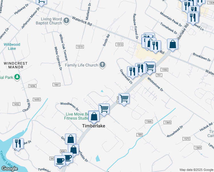 map of restaurants, bars, coffee shops, grocery stores, and more near 149 Mallard Lane in Lynchburg