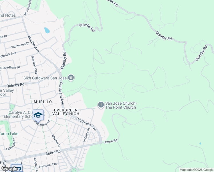 map of restaurants, bars, coffee shops, grocery stores, and more near 4234 Chaboya Road in San Jose