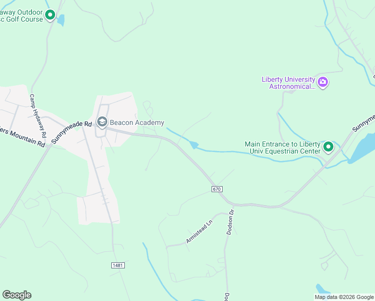 map of restaurants, bars, coffee shops, grocery stores, and more near 2612 Sunnymeade Road in Rustburg