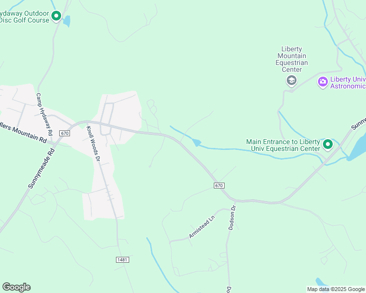 map of restaurants, bars, coffee shops, grocery stores, and more near 2563-2575 County Road 670 in Rustburg