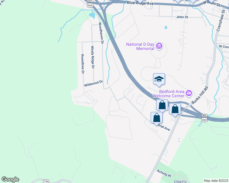 map of restaurants, bars, coffee shops, grocery stores, and more near 1285 Emerald Crest Dr in Bedford