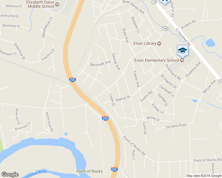 map of restaurants, bars, coffee shops, grocery stores, and more near 1201 Enon Church Road in Chester