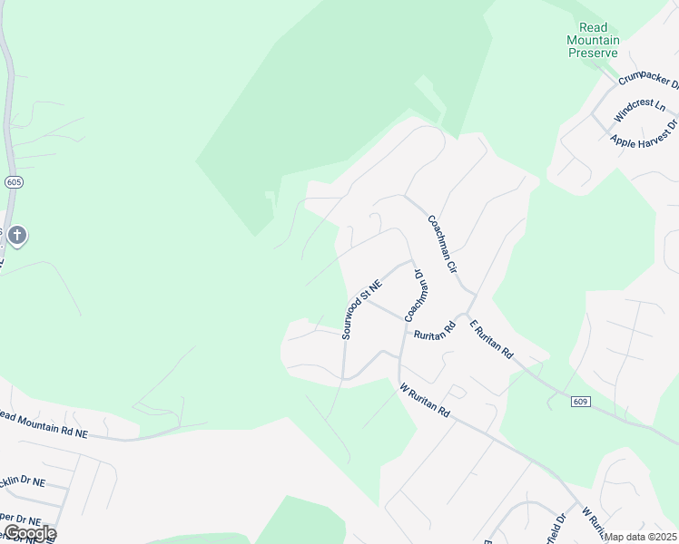 map of restaurants, bars, coffee shops, grocery stores, and more near 2414 Coachman Drive in Roanoke