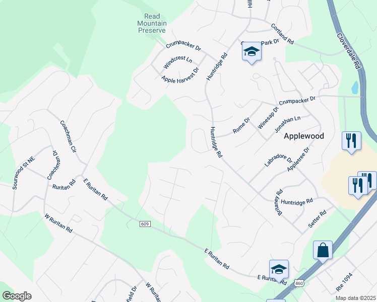 map of restaurants, bars, coffee shops, grocery stores, and more near 5413-5419 Stayman Dr in Roanoke