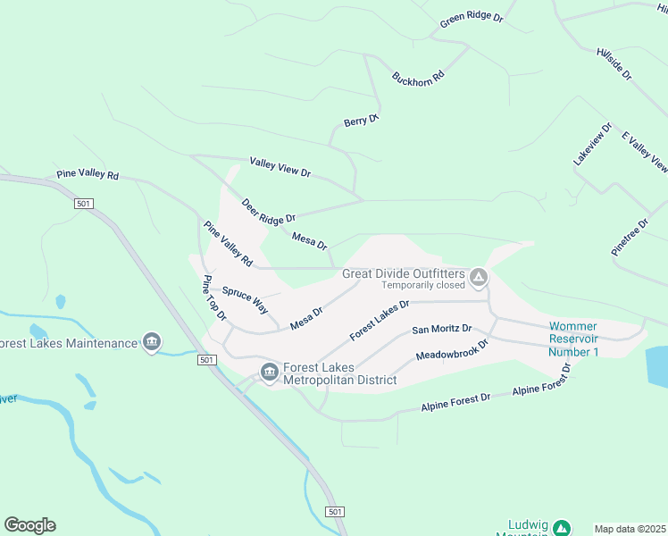 map of restaurants, bars, coffee shops, grocery stores, and more near 812 Pine Valley Road in Bayfield