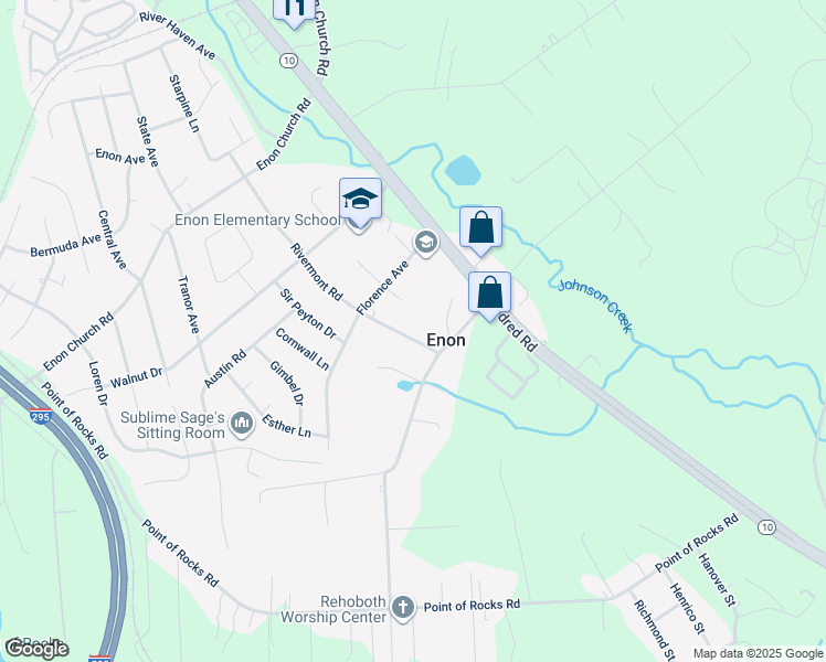 map of restaurants, bars, coffee shops, grocery stores, and more near 14621 Rivermont Road in Chester
