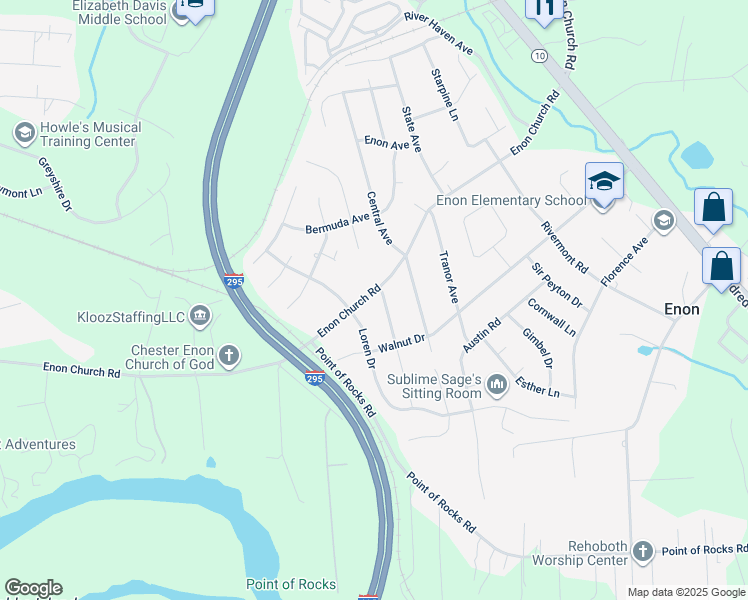 map of restaurants, bars, coffee shops, grocery stores, and more near 14600 Jefferson Avenue in Chester