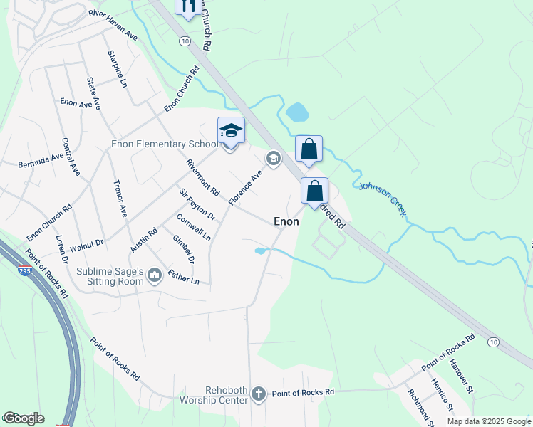 map of restaurants, bars, coffee shops, grocery stores, and more near 14621 Rivermont Road in Chester