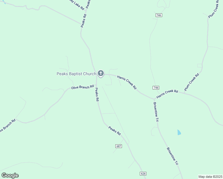 map of restaurants, bars, coffee shops, grocery stores, and more near 4907 Harris Creek Road in Prospect