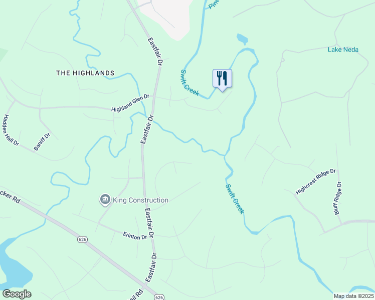 map of restaurants, bars, coffee shops, grocery stores, and more near 12312 Wynnstay Lane in Chesterfield