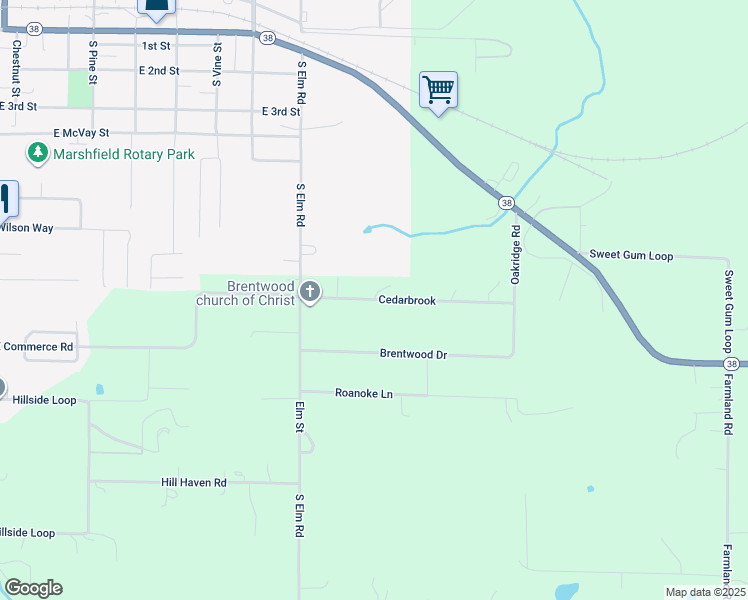 map of restaurants, bars, coffee shops, grocery stores, and more near 988 Cedarbrook in Marshfield