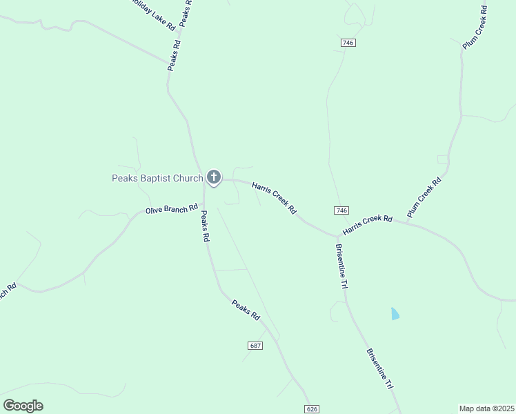 map of restaurants, bars, coffee shops, grocery stores, and more near 4797 Harris Creek Road in Prospect