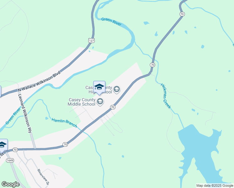 map of restaurants, bars, coffee shops, grocery stores, and more near 1841 Kentucky 70 in Liberty