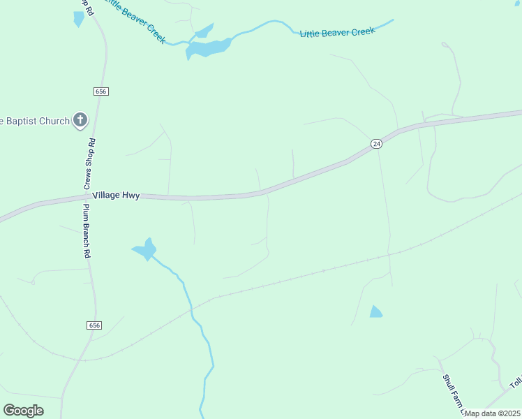 map of restaurants, bars, coffee shops, grocery stores, and more near 7817 Village Highway in Concord