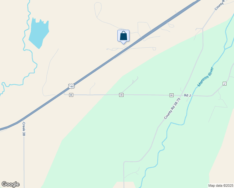 map of restaurants, bars, coffee shops, grocery stores, and more near 211 1st Street in Mancos