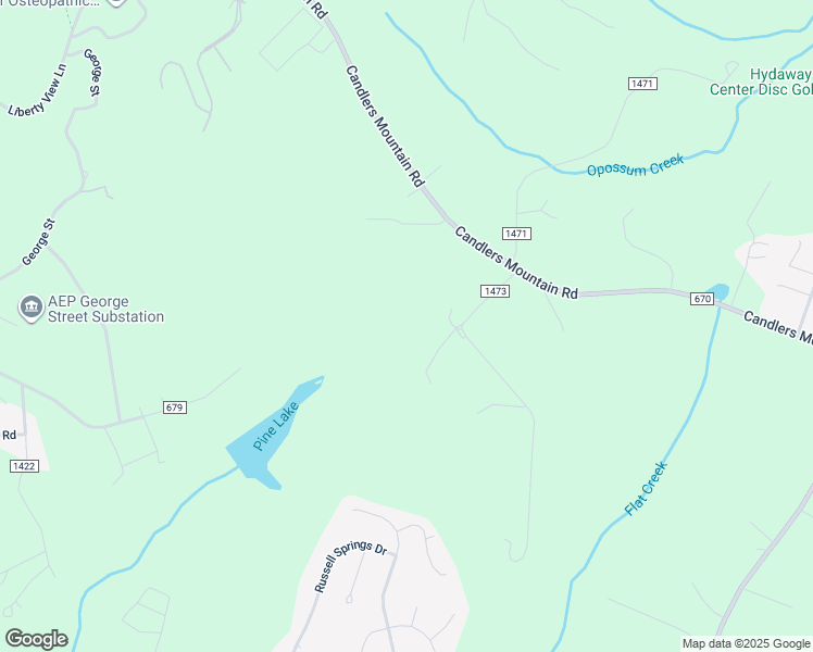 map of restaurants, bars, coffee shops, grocery stores, and more near 43 Shercell Lane in Rustburg