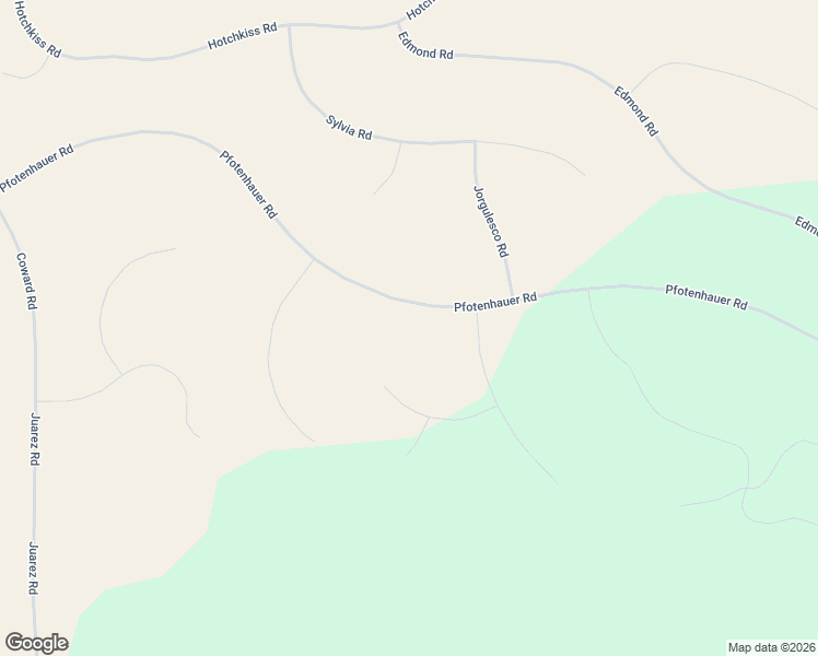 map of restaurants, bars, coffee shops, grocery stores, and more near Pfotenhauer Road in Fort Garland