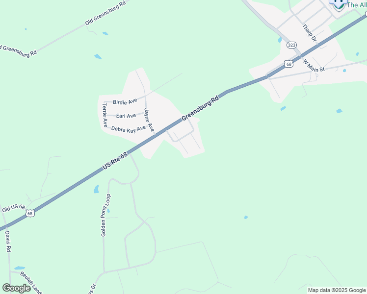 map of restaurants, bars, coffee shops, grocery stores, and more near Cr-1291J in Campbellsville