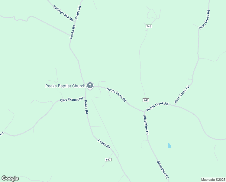 map of restaurants, bars, coffee shops, grocery stores, and more near 4786 Harris Creek Road in Prospect