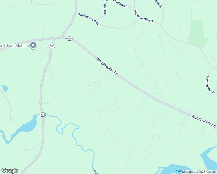 map of restaurants, bars, coffee shops, grocery stores, and more near 8801 Woodpecker Road in Chesterfield