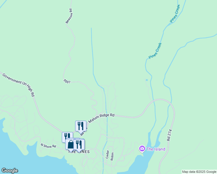 map of restaurants, bars, coffee shops, grocery stores, and more near 39998 Cedar Vista Circle North in Bass Lake