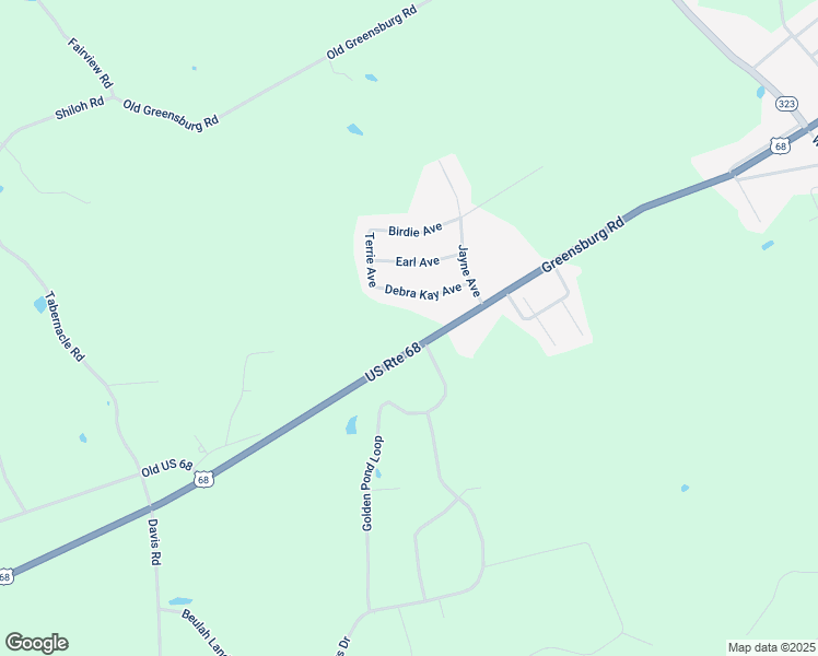 map of restaurants, bars, coffee shops, grocery stores, and more near 2680 Greensburg Road in Campbellsville