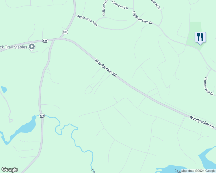 map of restaurants, bars, coffee shops, grocery stores, and more near 8801 Woodpecker Road in Chesterfield
