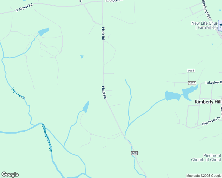 map of restaurants, bars, coffee shops, grocery stores, and more near 646 Plank Road in Farmville