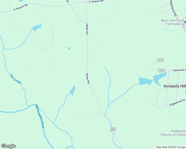map of restaurants, bars, coffee shops, grocery stores, and more near 646 Plank Road in Farmville