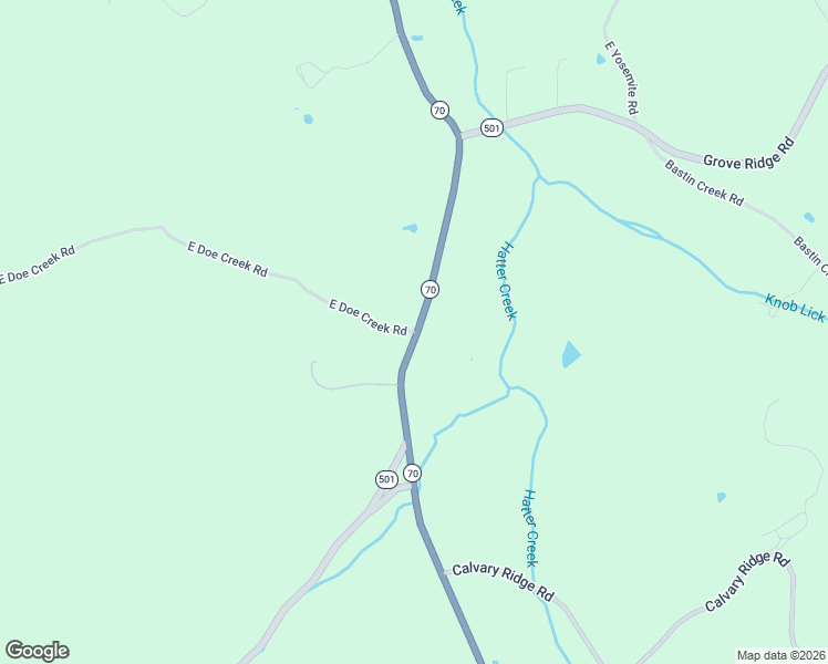 map of restaurants, bars, coffee shops, grocery stores, and more near 148 East Doe Creek Road in Liberty