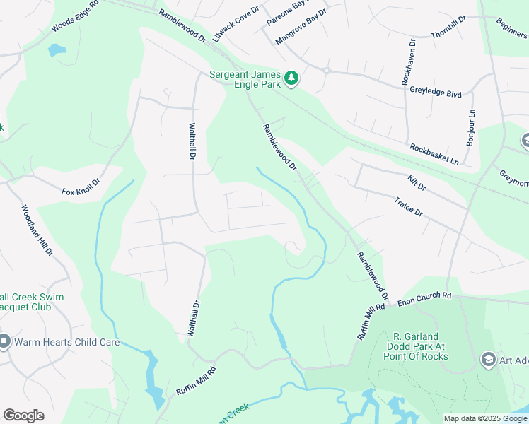 map of restaurants, bars, coffee shops, grocery stores, and more near 407 Walthall Crest Court in Chesterfield County
