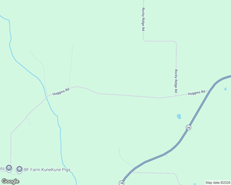 map of restaurants, bars, coffee shops, grocery stores, and more near 12102 County Road 5610 in Huggins