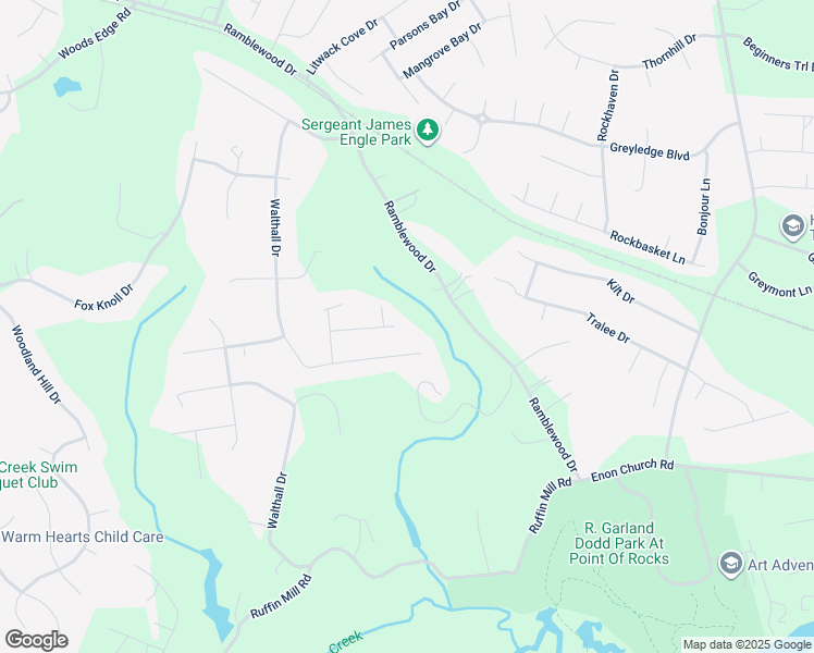 map of restaurants, bars, coffee shops, grocery stores, and more near 401 Walthall Crest Court in Chesterfield County