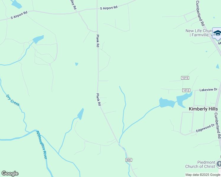 map of restaurants, bars, coffee shops, grocery stores, and more near 656 Plank Road in Farmville