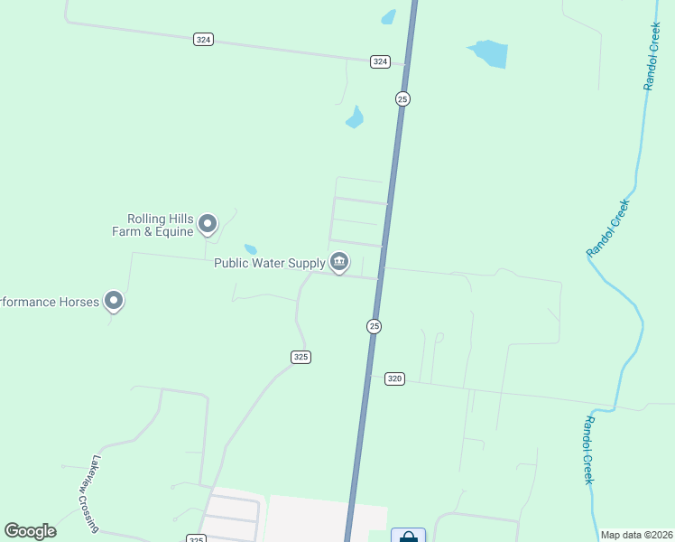 map of restaurants, bars, coffee shops, grocery stores, and more near 244 County Road 325 in Jackson