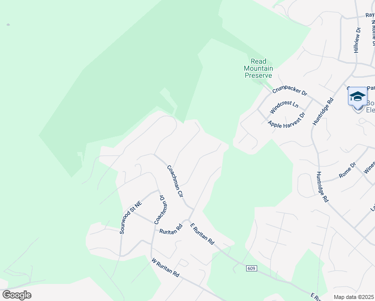 map of restaurants, bars, coffee shops, grocery stores, and more near 2647 Forest Oak Drive Northeast in Roanoke