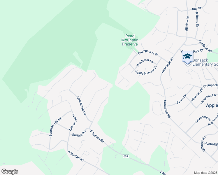 map of restaurants, bars, coffee shops, grocery stores, and more near 2851 Greggin Drive in Roanoke