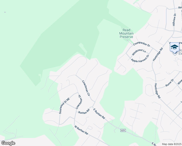 map of restaurants, bars, coffee shops, grocery stores, and more near 2647 Forest Oak Drive Northeast in Roanoke
